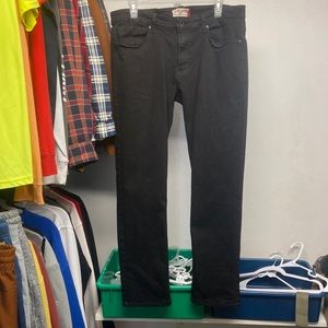 Mens Hudson & Barrow black slim stretchy jeans. (34 waist)